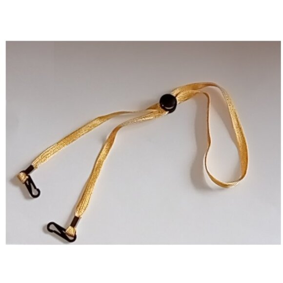 🎯 10 for $12 / Adjustable Yellow Hat Strap Clips / Face Mask Cord - Picture 3 of 6